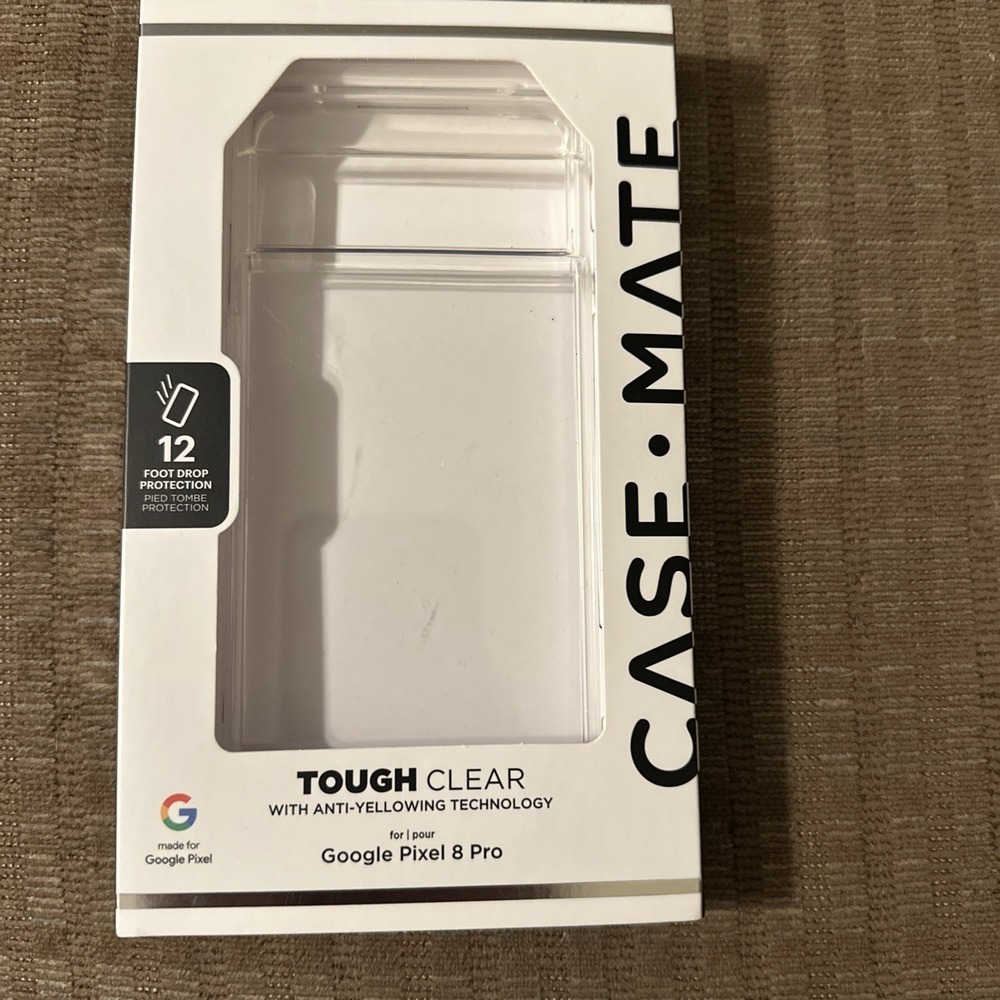 Case-Mate *Clear* Pixel 8 Pro Case Tough -12ft Drop Shockproof Protection ES1703